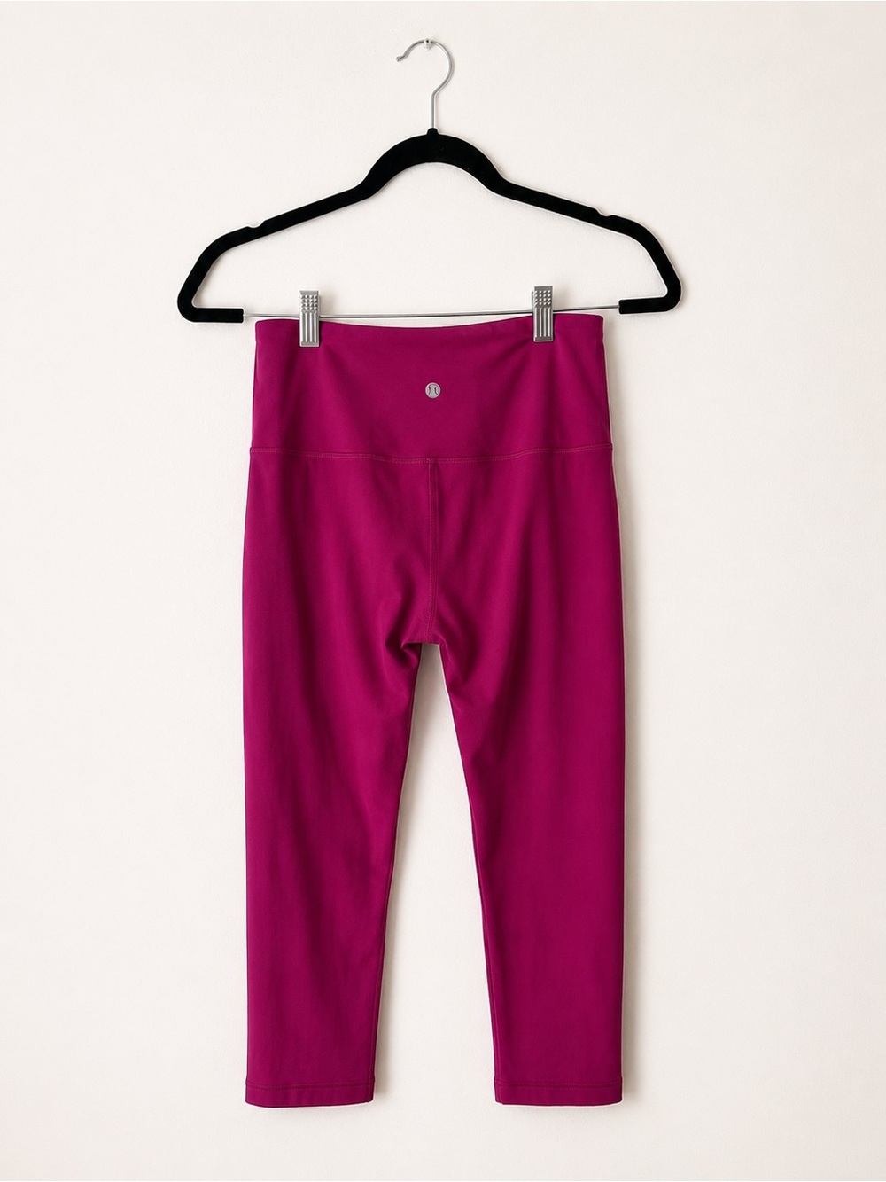 Yogalicious Pink High Rise Cropped Leggings | Buttery Soft Yoga Workout Pants - Picture 2 of 4